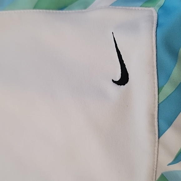 Nike Women's Running Skort White Green Blue Elastic Waistband, Size Medium - Picture 9 of 10